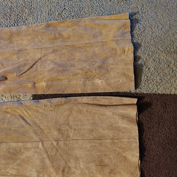 MAXIMA By Wilsons Size 2 Tan 100% Leather Women's Pants New (Unfinished Hem) - Picture 5 of 8